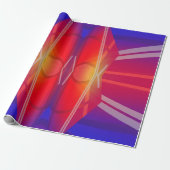 Winging It Neon gelaagd Cadeaupapier (Uitgerold)