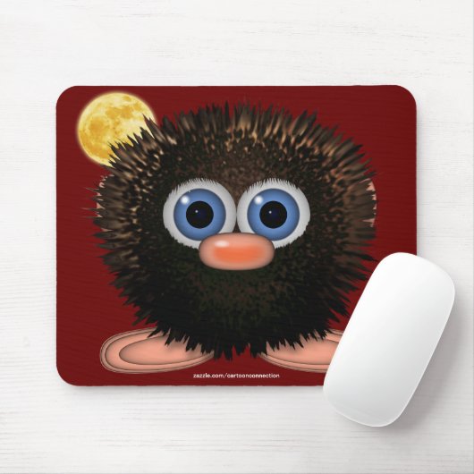 Wingle the Cute Wuzzy Butt & Moon, Kinder Mousepad Muismat (Met muis)