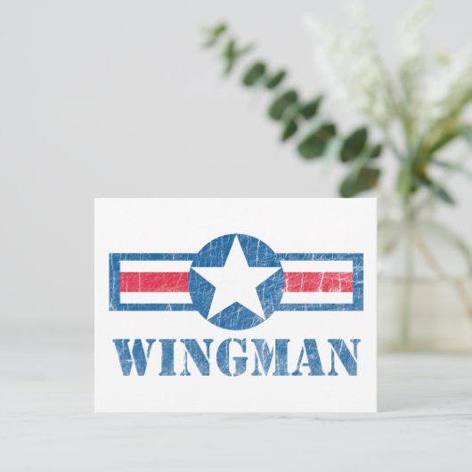 Wingman briefkaart (Staand voorkant)