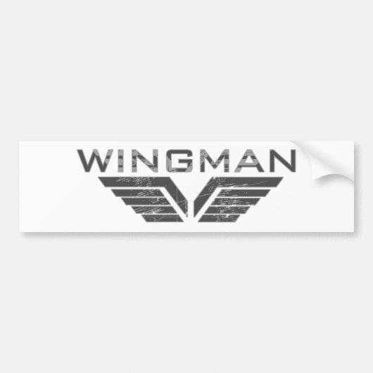 Wingman Bumpersticker (Voorkant)