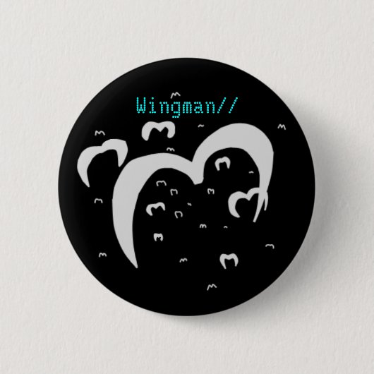 Wingman/Emblem Ronde Button 5,7 Cm (Voorkant)