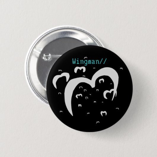 Wingman/Emblem Ronde Button 5,7 Cm (Voorkant /achterkant)
