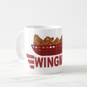 Wingman Militair kijkt Chicken Slogan Koffiemok (Voorkant links)