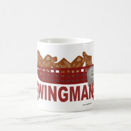 Wingman Militair kijkt Chicken Slogan Koffiemok