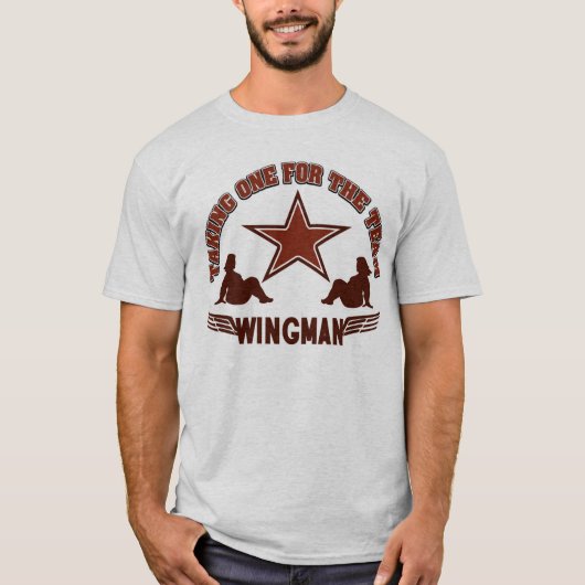 Wingman neemt er een voor het team t-shirt (Voorkant)