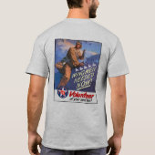 Wingman nu nodig (lichtgekleurd) t-shirt (Achterkant)