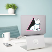 Wingman WESTIE Sticker (Laptop op bureau)