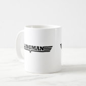 Wingman Wings Logo Koffiemok (Voorkant links)
