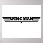 Wingman Wings Logo Poster (Voorkant)