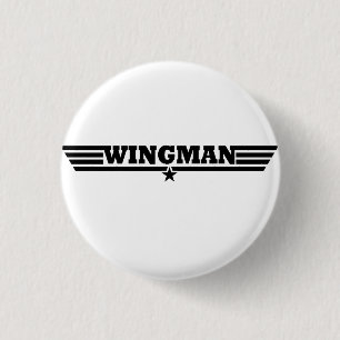Wingman Wings Logo Ronde Button 3,2 Cm