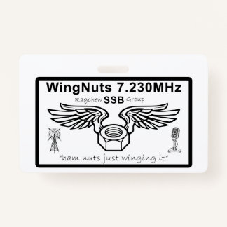 WingNuts naambadge met Lanynard Badge
