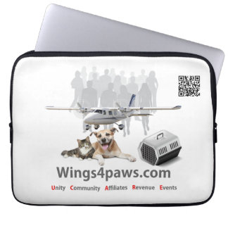 Wings4paws - laptophoes van 13 inch laptop sleeve