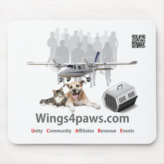 Wings4paws - Muismat (Voorkant)