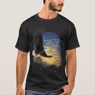 Wings als adelaars Jesaja 4031 T Christelijk T-shirt