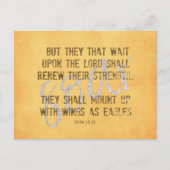 Wings als Manuscript van Eagles KJV Briefkaart (Voorkant)