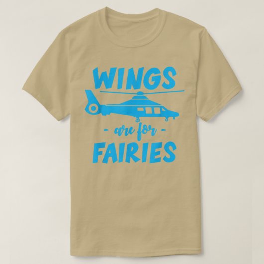 Wings Are For Fairies --  T-shirt (Design voorkant)