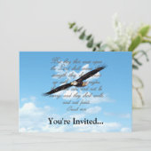 Wings as Eagles, Isaiah 40:31 Christelijke Bijbel Kaart (Staand voorkant)