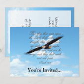 Wings as Eagles, Isaiah 40:31 Christelijke Bijbel Kaart (Voorkant / Achterkant)