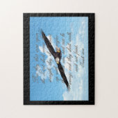 Wings as Eagles, Isaiah 40:31 Christelijke Bijbel Legpuzzel (Verticaal)