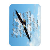 Wings as Eagles, Isaiah 40:31 Christelijke Bijbel Magneet (Verticaal)