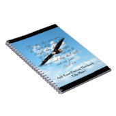 Wings as Eagles, Isaiah 40:31 Christelijke Bijbel Notitieboek (Rechterzijde)