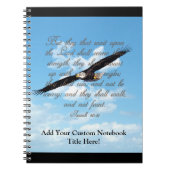 Wings as Eagles, Isaiah 40:31 Christelijke Bijbel Notitieboek (Voorkant)