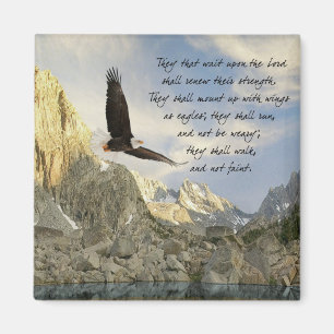 Wings as Eagles Isaiah 40:31 Magneet