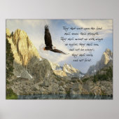 Wings as Eagles Isaiah 40:31 Poster (Voorkant)
