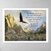 Wings as Eagles Isaiah 40:31 Poster (Voorkant)