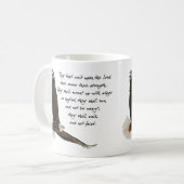 Wings as Eagles Isaiah 4o:31 Koffiemok (Voorkant links)