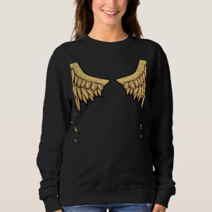 Wings Back Print vleugel op de achterkant gesneden Trui