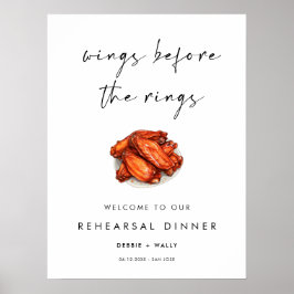 Wings Before the Rings repetitie diner welkom Poster