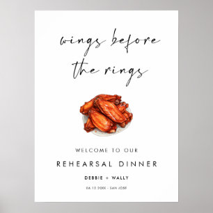 Wings Before the Rings repetitie diner welkom Poster