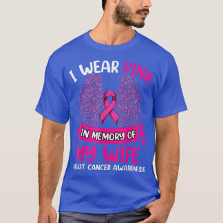 Wings Breast Cancer, ik Draag roze ter nagedachten T-shirt