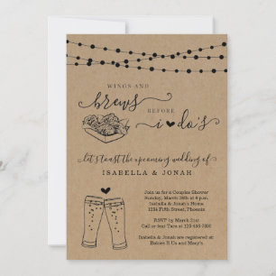 Wings & Brews voor ik het Vrijgezellenfeest van pa Kaart