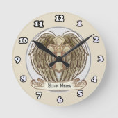 Wings Cross Crown Christelijke klok (Voorkant)