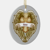 Wings Crown Christelijk Cross ornament (Rechts)