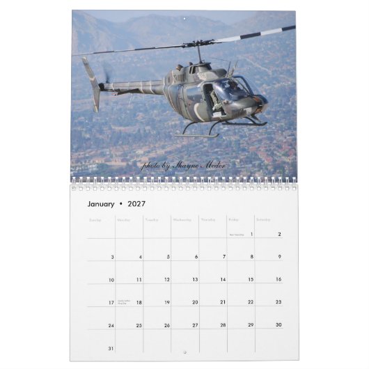 Wings- en Rotors Air Museum Kalender (Jan 2027)