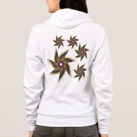 wings flora hoodie (Achterkant)
