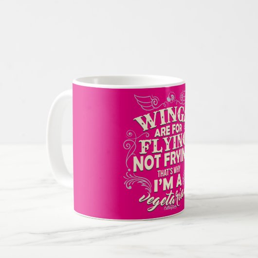 Wings for Flying, not Frying! Mok (Voorkant links)