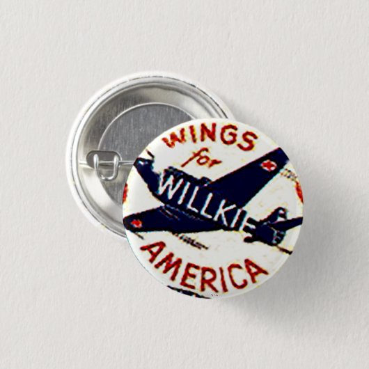 Wings for Willkie - Button (Voorkant /achterkant)