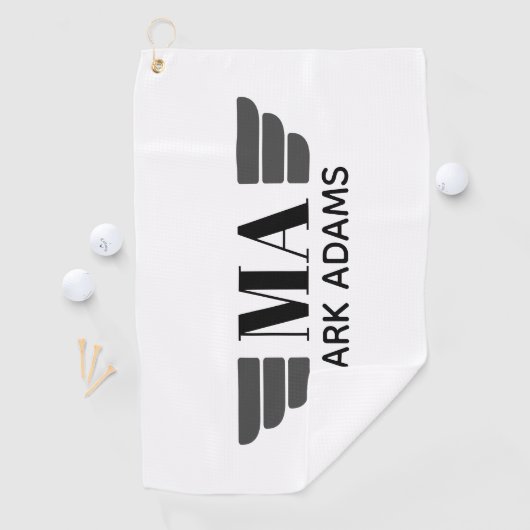 Wings Gepersonaliseerd Monogram Golfhanddoek (Insitu)