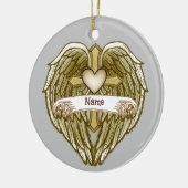 Wings Heart Christelijk Cross ornament (Links)