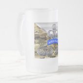 Wings in de lucht - verdiend nooit matglas bierpul (Voorkant links)