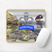 Wings in de lucht - verdiend nooit muismat (Met muis)