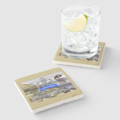 Wings in de lucht - verdiend nooit stenen onderzetter (Zijkant)