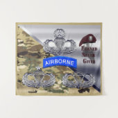 Wings in de lucht - verdiend nooit wandkleed (Voorkant (horizontaal))