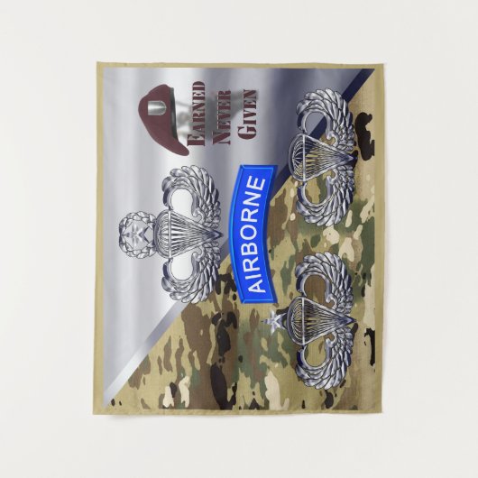 Wings in de lucht - verdiend nooit wandkleed (Voorkant)