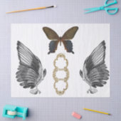 Wings Junk Journal - Schrifblad Tissuepapier (Craft)