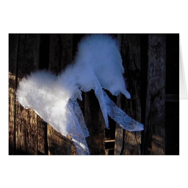 Wings & kant - Blanco kaart (Voorkant Horizontaal)